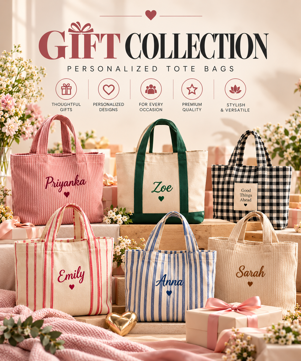 Personalized Tote Bags collection